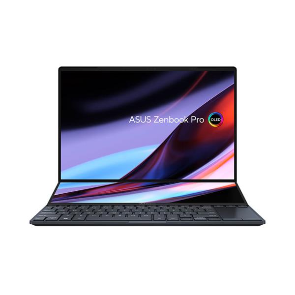 Asus ZenBook Pro 14 Duo UX8402VU P1028W | Intel&#174; Raptor Lake Core™ i9 _ 13900H | 32GB | 1TB SSD PCIe Gen 4 | GeForce&#174; RTX™ 4050 6GB GDDR6 | Win 11 | 14.5 inch 2.8K OLED 120Hz Touch Screen IPS | 12.7 inch IPS ScreenPad™ Plus | IR Camera | LED KEY | 0323D